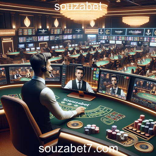 Experiência Imersiva: Dealer Ao Vivo no Souzabet
